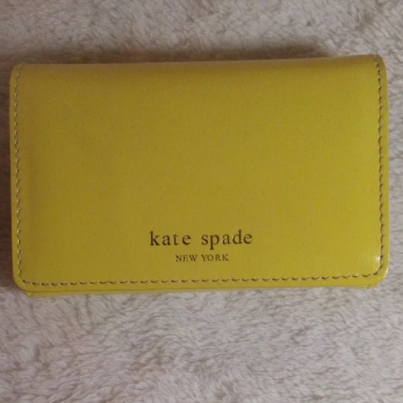 KATE SPADE RARE YELLOW GORGEOUS WALLET LIKE NEW NO CALL OUTS & RARE!! - Picture 1 of 12